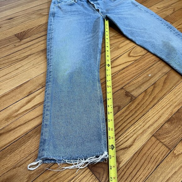 Citizens of Humanity Charlotte Crop High‎ Rise Straight Jeans in Parlay Blue 30 - Picture 10 of 12